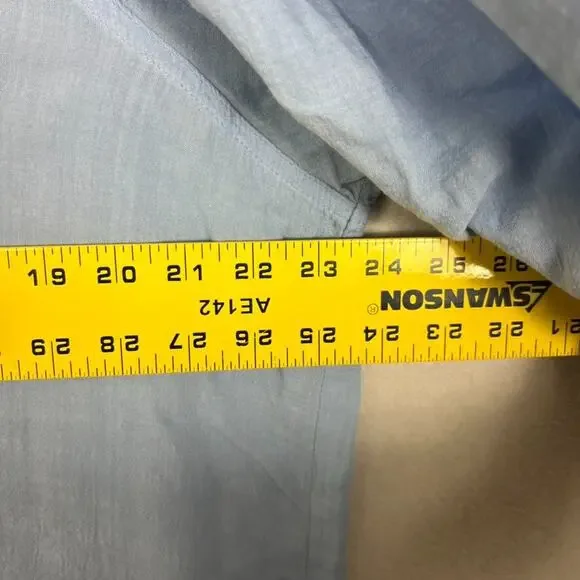 A.n.a A New Approach Shirt Women's Size XL Blue V-Neck Balloon Long Sleeve Top - Picture 5 of 7